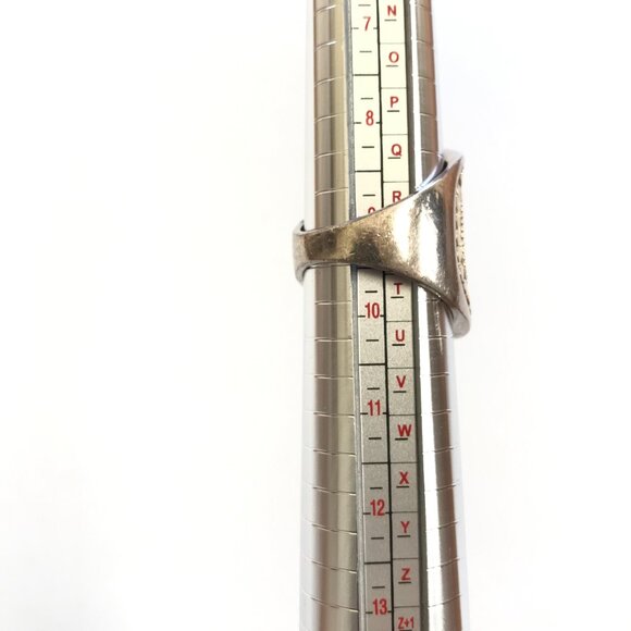 Anna Beck Classic Saddle RIng Womens 9 Two Tone 18K Gold .925 Sterling Silver - Picture 10 of 15